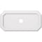 Ekena Millwork Emerald Architectural Grade PVC Ceiling Medallion, 30"W x 15"H x 3"ID x 10 1/2"C x 1"P, One-Piece CMP30X15ED-03000 - alternate 1